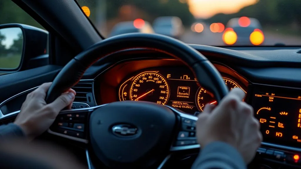 voyants oranges tableau de bord
